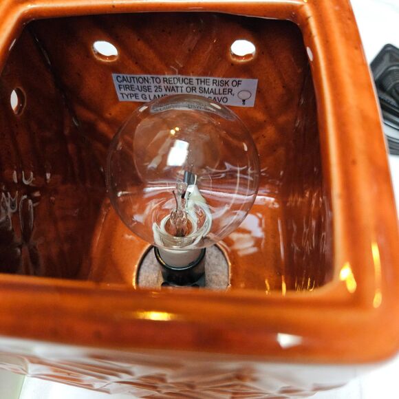 Scentsy "Savoy" Large Wax Warmer - Burnt Orange - Picture 7 of 11